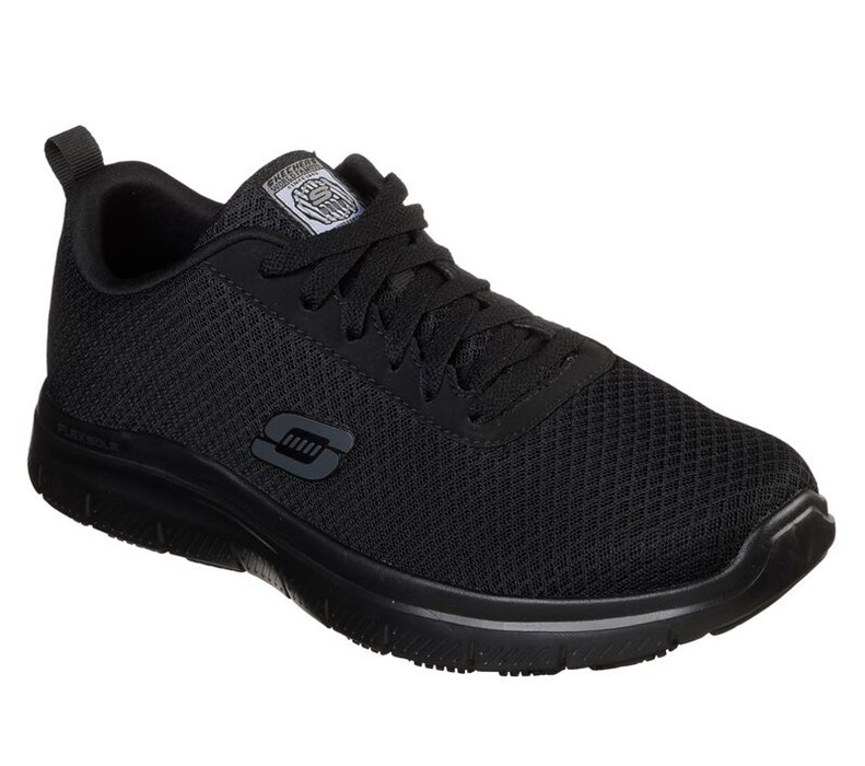 Skechers Herr Svarta Snörskor - Work Relaxed Fit: Flex Advantage - Bendon Sr - Sverige (SKJTF-0512)